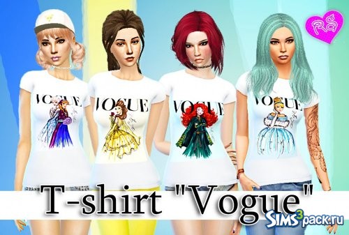  Pack T-shirt "Vogue"№3/Пак маек ''Vogue''