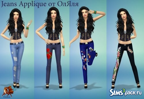 Jeans Аpplique / Джинсы Аппликация от ОлЯля