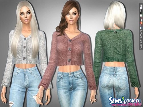 Короткий свитер от sims2fanbg