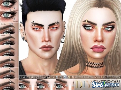 Сет пирсинга DIY Eyebrow от Pralinesims