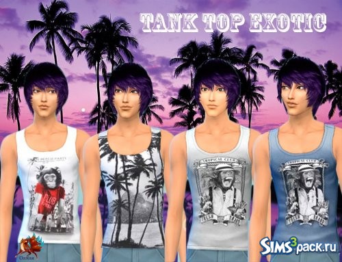 Tank Top Exotic / Майка Экзотика от ОлЯля