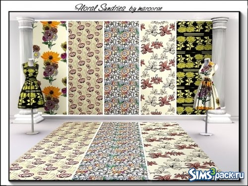 Текстуры Floral Sundries от marcorse