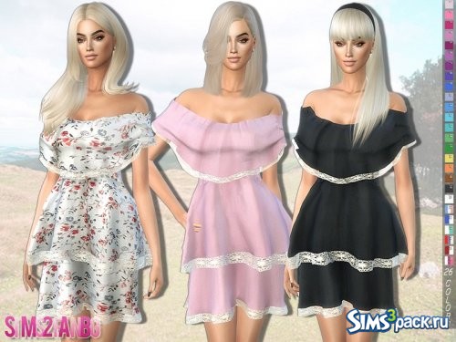 Платье Bare Shoulder от sims2fanbg