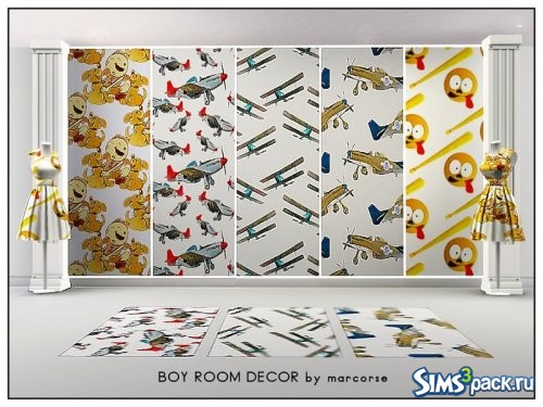 Текстуры Boy Room Decor от marcorse