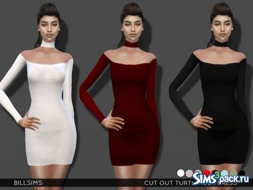 Платье Cut Out Turtleneck от Bill Sims