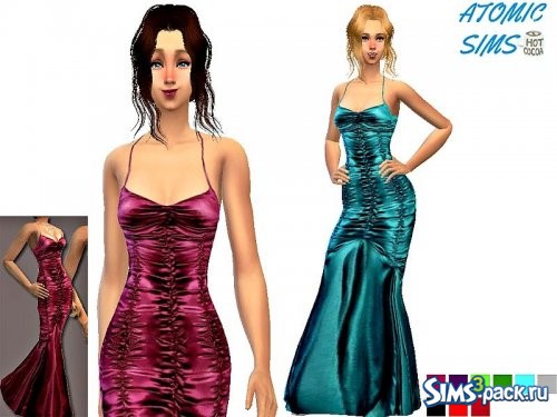 Вечернее платье Wine red silk от Daweesims