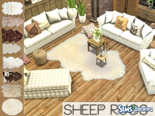 Коврики Sheep от Pralinesims