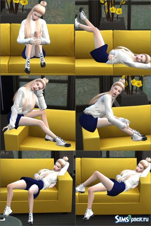 Позы для девушек "Poses with sofa"