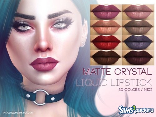 Помада Matte Crystal - Liquid № 102 от Pralinesims