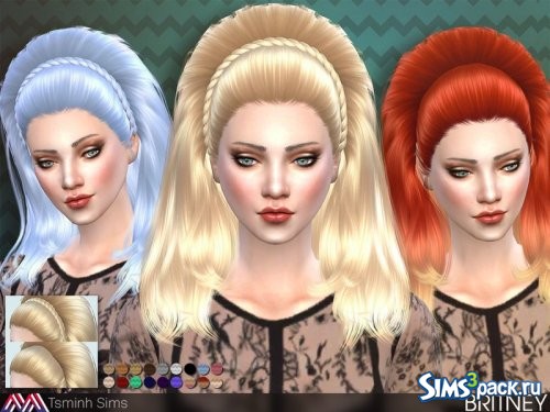 Прическа Britney от TsminhSims