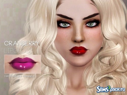 Блеск для губ Cranberry от Pralinesims