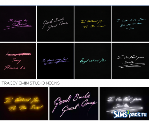 Неоновые вывески Tracey Emin Studio от dominationkid