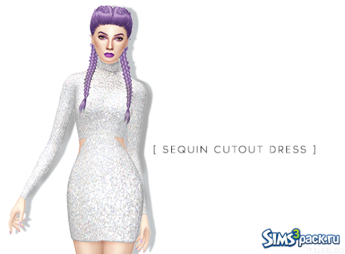 Платье SEQUIN CUTOUT от itsleeloo