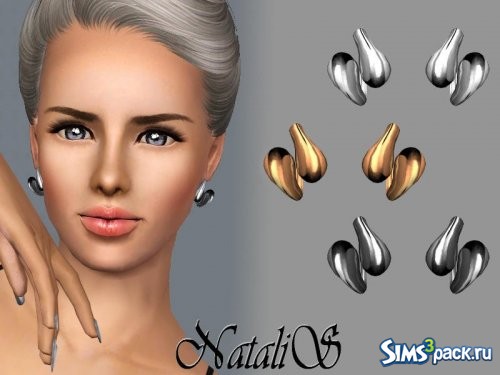 Серьги Swirl polished от NataliS