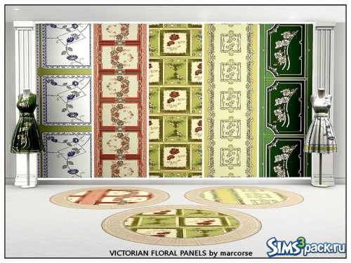 Текстуры Victorian Floral Panels