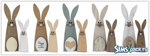 Декор Wooden Bunnys