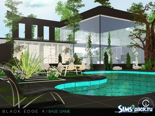 Дом Black Edge 4 от Pralinesims