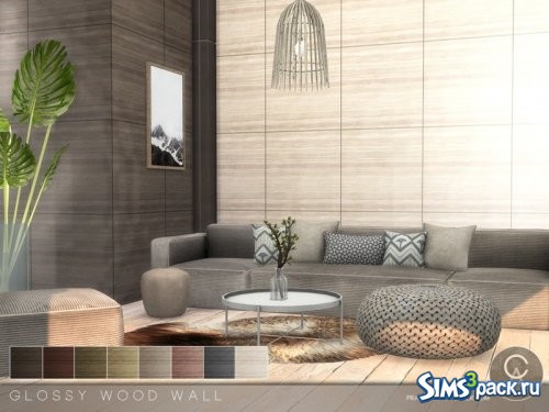 Настенное покрытие Glossy Wood от Pralinesims