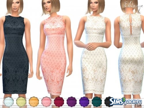 Платье Lace Overlay от ekinege