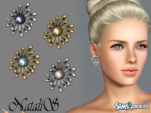 Серьги Pearl flower от NataliS