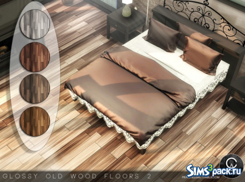 Напольное покрытие Glossy Old Wood 2 от Pralinesims