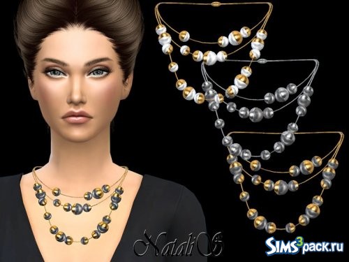 Колье Triple half pearl от NataliS