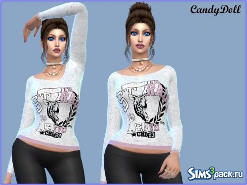 Свитер Grey Baseball от CandyDolluk