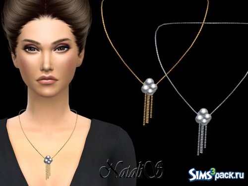 Колье Pearl and chain drop от NataliS