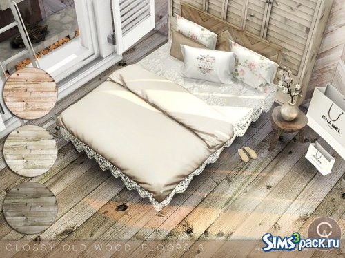 Напольное покрытие Glossy Old Wood Floors 3 от Pralinesims