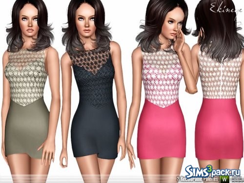 Платье Lace Bodice от ekinege