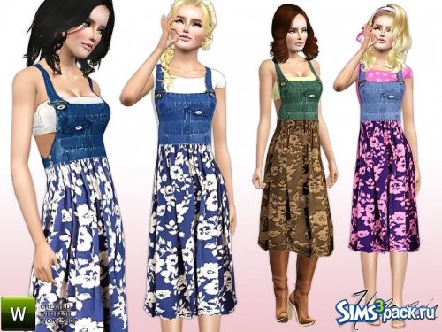 Платье Farm Girl Denim Dungaree от Harmonia