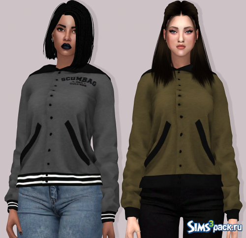 Куртка RIN LETTERMAN от lumy-sims