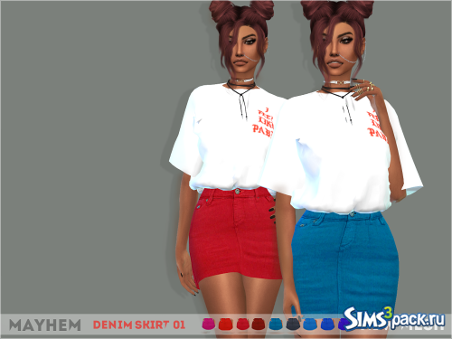 Юбка Denim 01 от mayhem-sims