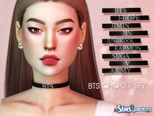 Сет чокеров BTS от Pralinesims