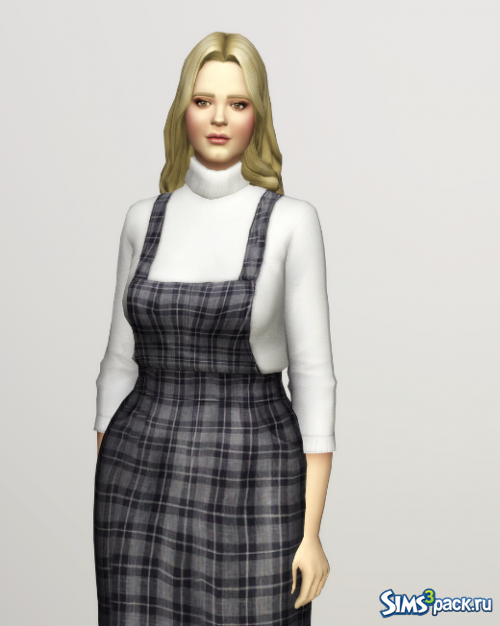 Комплект Overall Skirts / Turtleneck