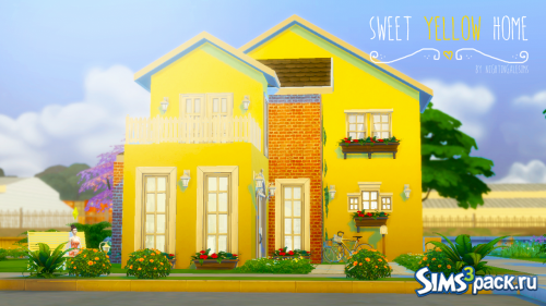 Дом Sweet Yellow от NightingaleSims