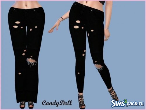 Джинсы Black Ripped от CandyDolluk