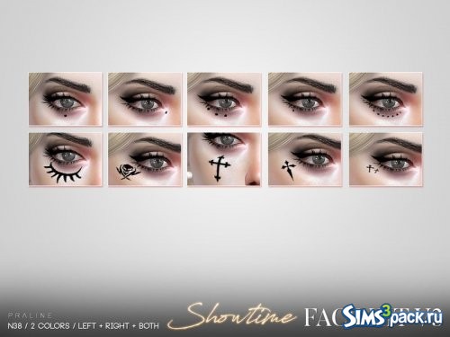 Рисунки на лицо Showtime Face Kit V3 