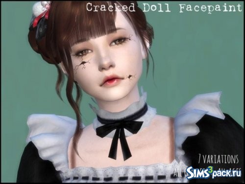 Макияж Cracked Doll от Erurid