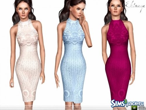 Платье Lace Overlay от ekinege