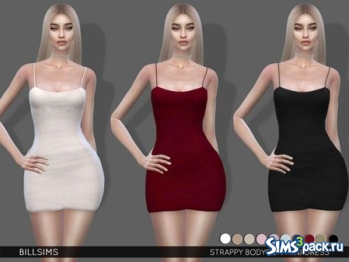 Мини - платье Strappy Bodycon от Bill Sims