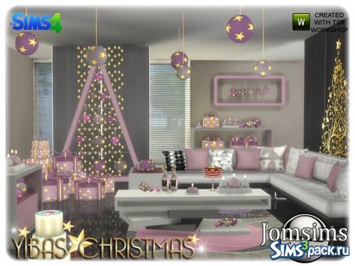 Гостиная Yibas christmas от jomsims