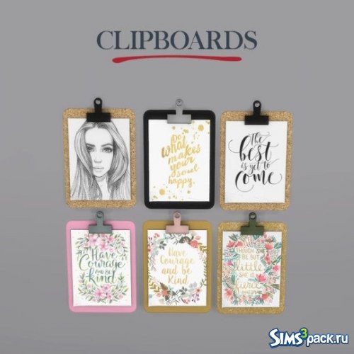 Декор CLIPBOARDS от leo-sims