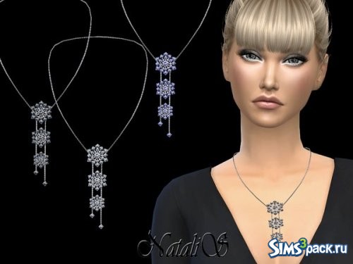 Кулон Sparkling triple snowflakes от NataliS