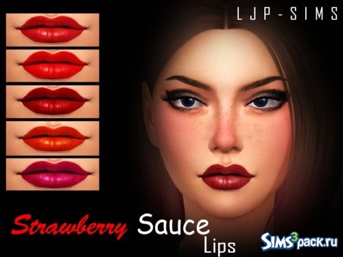 Помада Strawberry Sauce от LJP-Sims