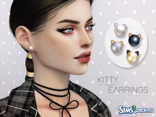 Серьги Kitty от Pralinesims