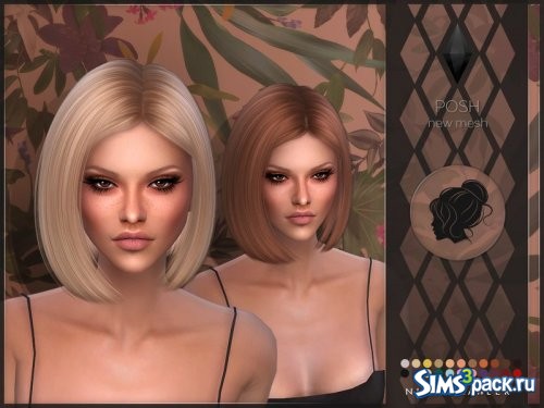 Прическа Posh от Nightcrawler Sims