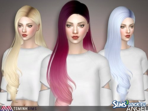 Прическа Angel от TsminhSims