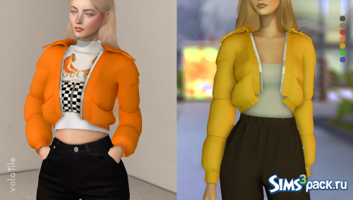 Укороченный пуховик Velour от volatile-sims