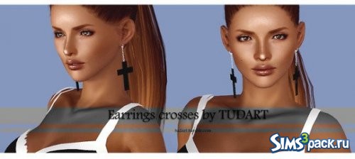 Серьги Crosses от TUDART